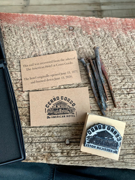 Load image into Gallery viewer, Original Square Nail from American Hotel (1871)