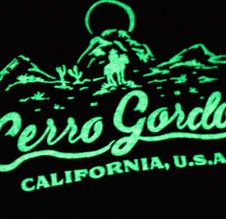 Load image into Gallery viewer, Cerro Gordo California Hoodie (Black) [GLOW IN THE DARK]